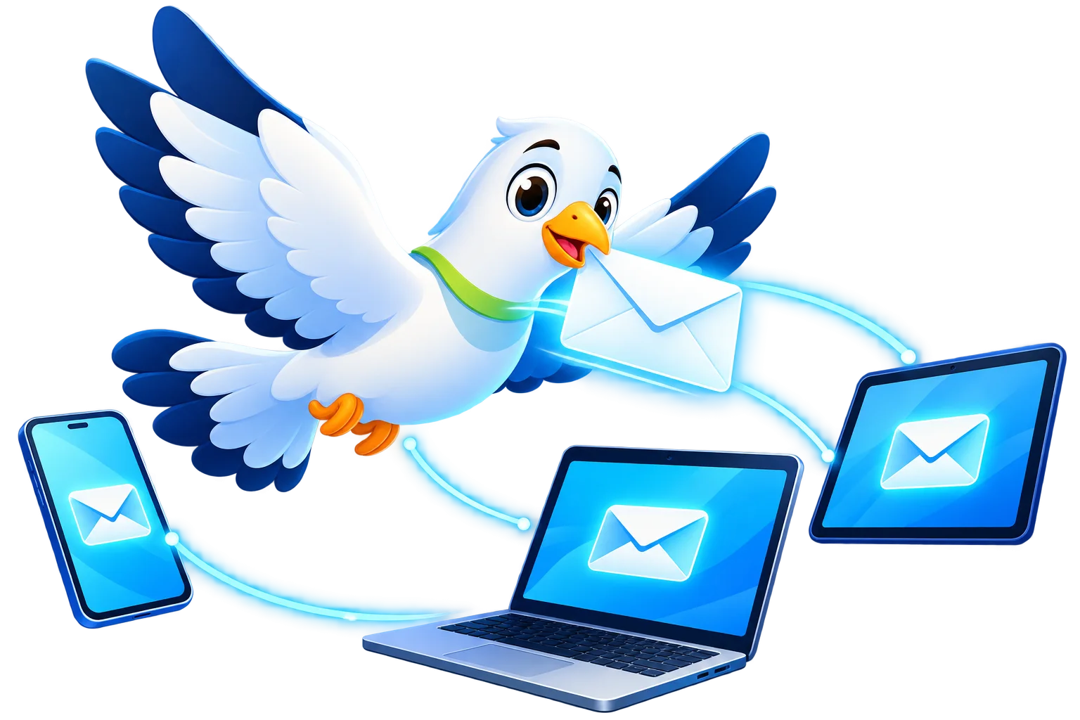 AMATETA dove delivering business email across devices